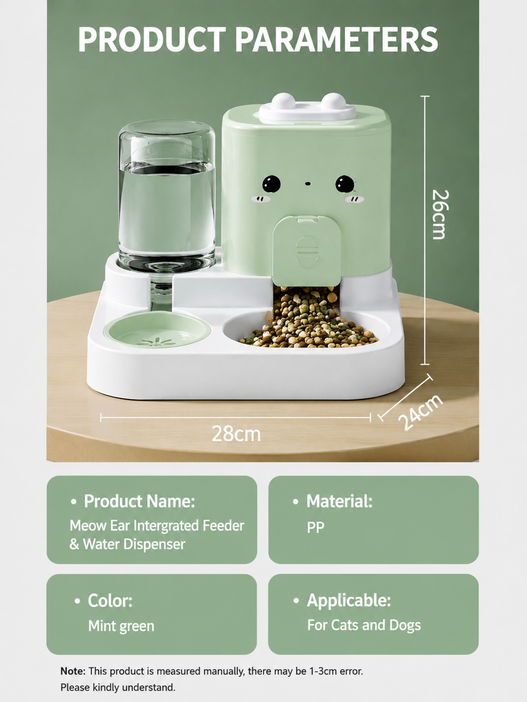 2 In 1 Automatic Pet Feeder And Water Dispenser