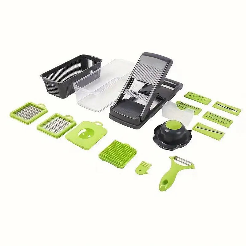 Vegetable Chopper Original Chopper Vegetable Cutter Food Fruit Slicer Mandoline Slicer with Container Kitchen Gadgets Essentials