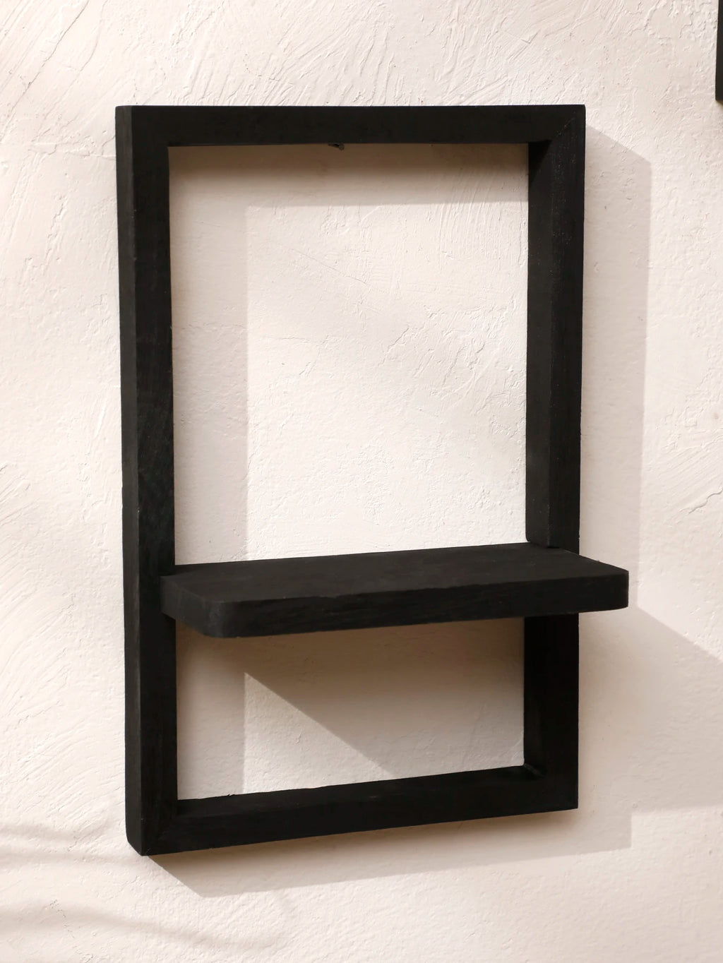 Wooden Display Shelf Floating Shelves Rustic Wall Black Storage Wood Shelves for Bedroom Kitchen Over Toilet Small Wall Mounted