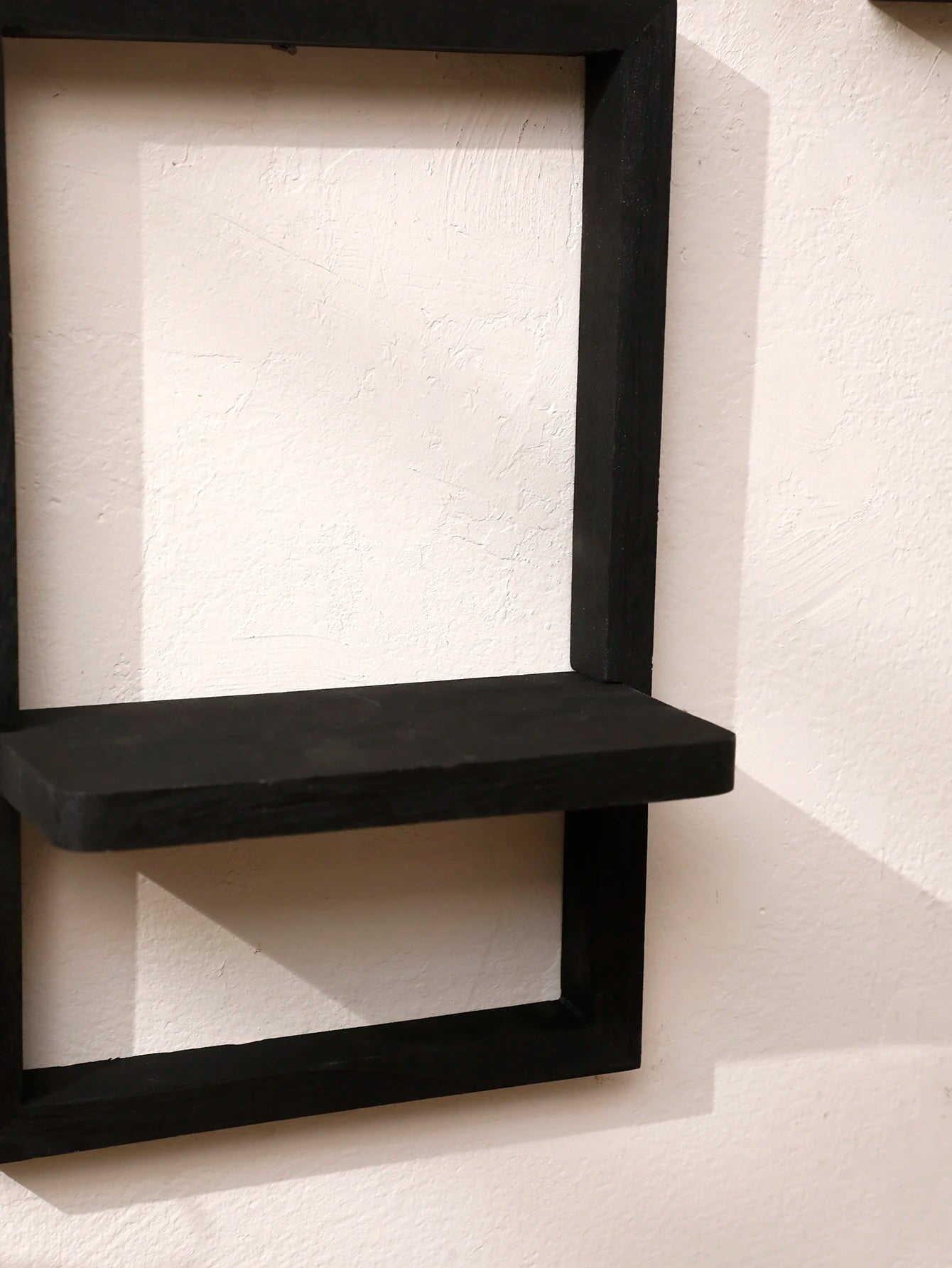 Wooden Display Shelf Floating Shelves Rustic Wall Black Storage Wood Shelves for Bedroom Kitchen Over Toilet Small Wall Mounted